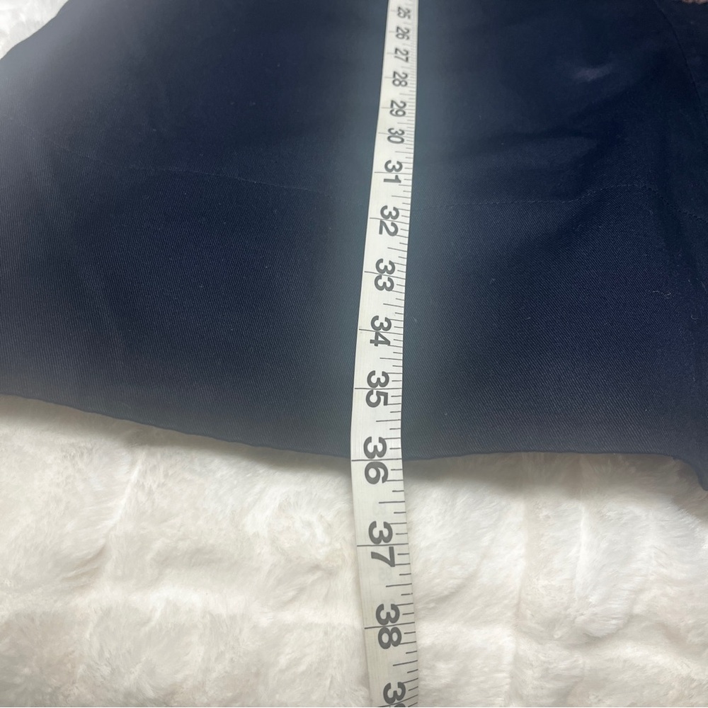Boden Navy Jacket Artisan Bauble Collar Midi Trench Coat Unique SZ UK20 US16 - Picture 7 of 11